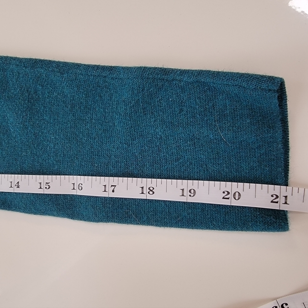𝅺talbot Teal Two Pocket Sweater Cardigan Size P - Picture 10 of 10